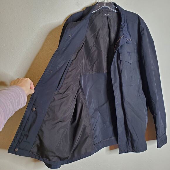 Theory Yost N. Fuel Stand Collar Jacket Black Size Men's XL Utility Chore Basic - Picture 5 of 15